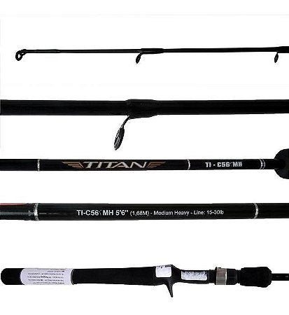 Vara Titan TI-C562MH Carretilha Marine Sports