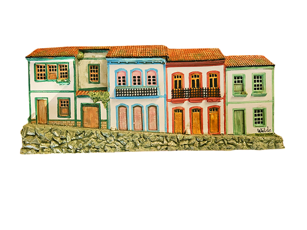 Quadro Fachada Histórica Ladeira de Pedras Típica Ouro Preto