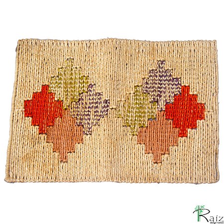 Tapete Artesanal de Fibra Natural Sisal 60x40cm D (S)