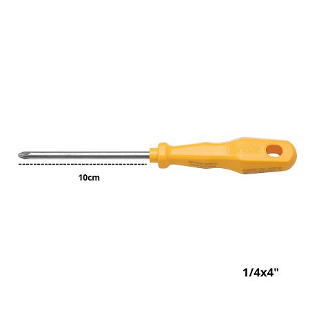 Chave Philips 1/4 Tramontina MASTER Yellow