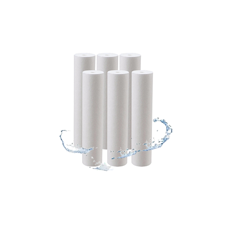6 Filtro Refil Cartucho Liso De Polipropileno 10 X 2 1/2