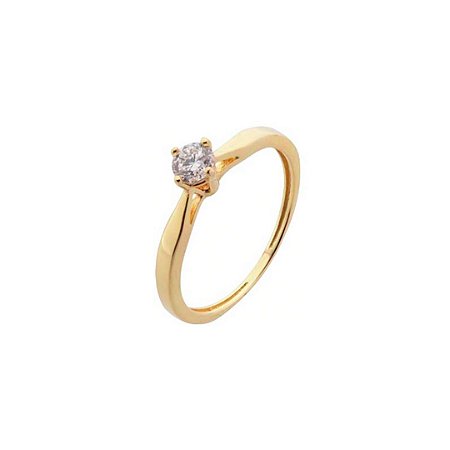 Anel Santorini em Ouro Amarelo com Diamantes