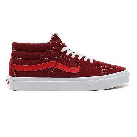 vans sk8 mid red