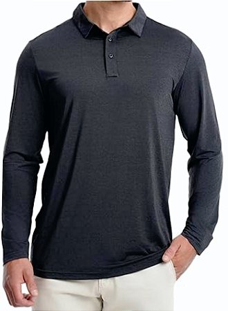 CAMISA POLO MANGA LONGA NO PIQUET PREMIUM