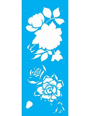 Stencil 17X42 Flor Rosas - OPA 2177 - 50%