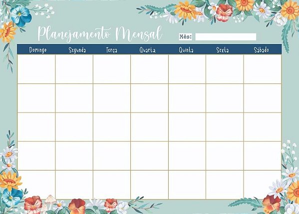 Bloco Planner Mensal - MMCMM2-10 - A4 - My Memories