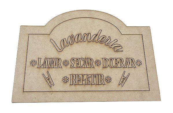 APLIQUE LASER MDF PLACA LAVANDEIRA 20X26CM - 030889