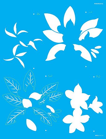 Stencil 32X42 PD Brasil Flor Jasmim Manga - OPA 3240 - 50%