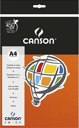 Papel Canson Color A4 180 g/m² - Laranja