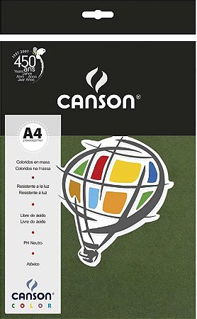 Papel Canson Color A4 180 g/m² - Verde Amazonas
