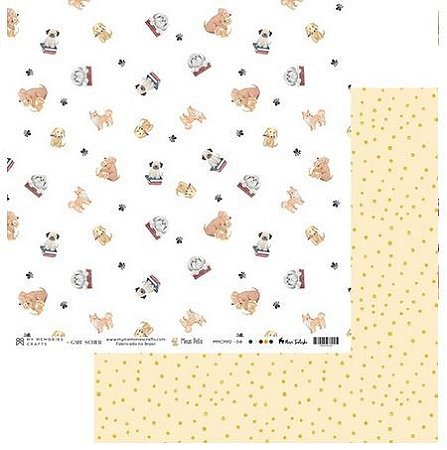 Papel Scrapbook - My Memories - Meus Pets 2 - MMCMP2-04