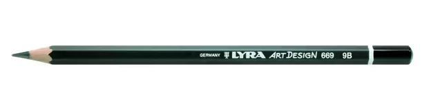 Lápis Graduado Lyra Profissional 9B Art Design Kit Com 12 un