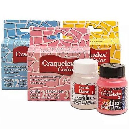 Kit Craquelex Color Para Craquelamento 37 ml Acrilex - 17602