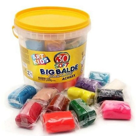 Big Balde Massinhas Soft Acrilex 1.5kg - 40023