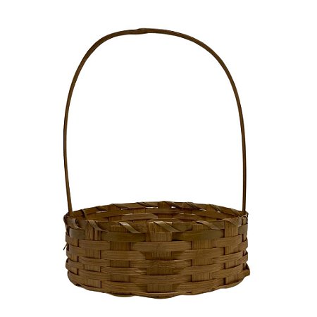 Cestas De Bambu Vime Palha Cesta Redonda 40cm