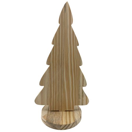 Enfeite Decorativo De Natal Pinheirinho Caule Baixo Com Base 31 cm