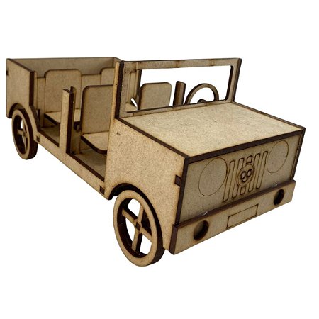 Miniatura Carro Jeep Woodplan W4035