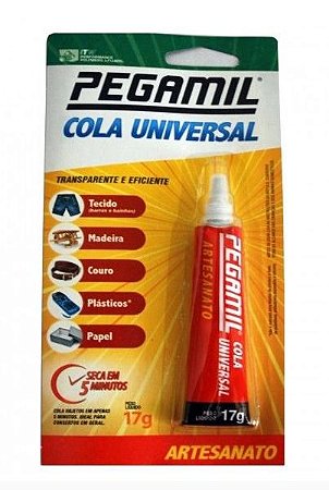 Cola Universal Para Artesanato Pegamil 17g - Kit Com 6