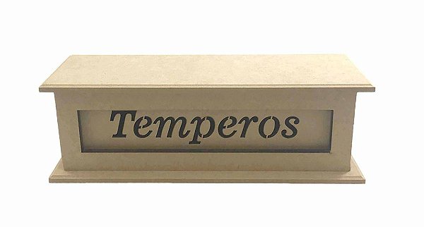 Porta Tempero MDF Detalhes A Laser Cozinha Condimentos