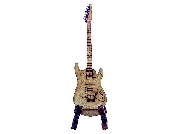 Miniatura Guitarra Com Suporte M1086