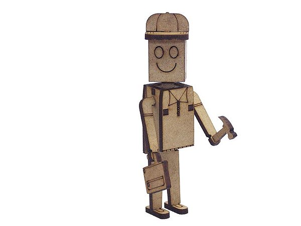Miniatura Personagem Wood Bonecos Personalizáveis M1091