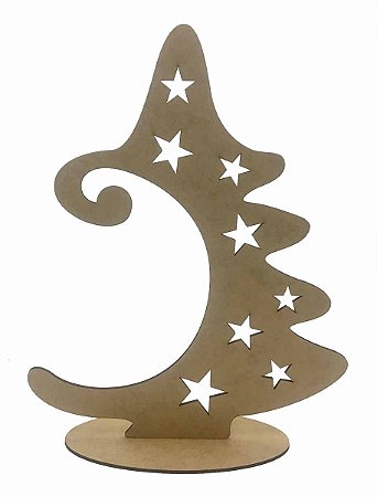 Quebra-cabeça Arvore De Natal Em Mdf Cru 56,5x50cm 0901