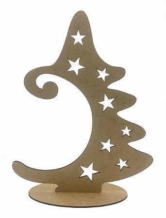 Árvore Natal Para Pendurar 1 Bola a40a MDF Decoração