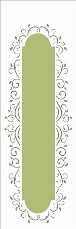 Stencil Para Pintura 10X30 – Moldura Arabesco II – OPA2421 - 50%