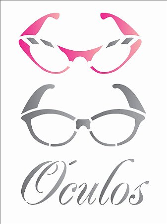 Stencil 15X20 Simples – Óculos – OPA 1382 - 50%
