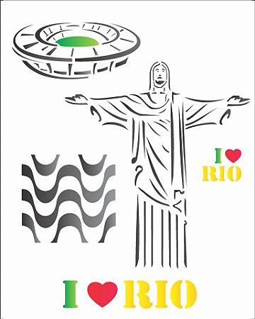 Stencil 20×25 Simples – Cidades Rio de Janeiro – OPA 1238