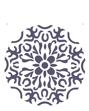 Stencil 20×25 Simples – Mandala I Camada II – OPA 2281