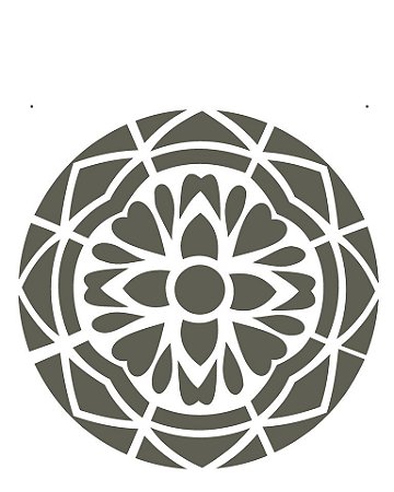 Stencil 20×25 Simples – Mandala I Camada I – OPA 2280
