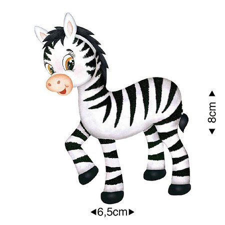 Apm8-816 - Aplique Litoarte Em Papel E MDF - Zebra