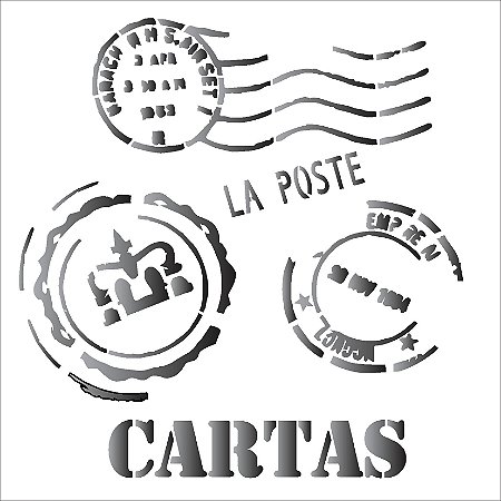 Stencil 14×14 Simples – Cartas – OPA 1135