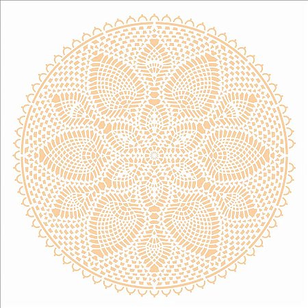 Stencil 30,5X30,5 Simples – Mandala Renda III – OPA 2731 - 50%