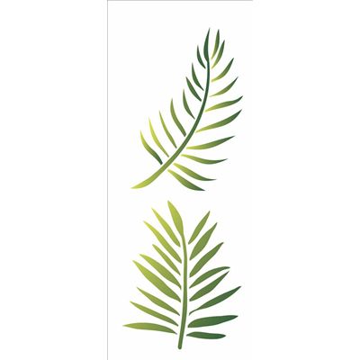 Stencil 10×30 Simples – Folhas de Palmeira – OPA 2569