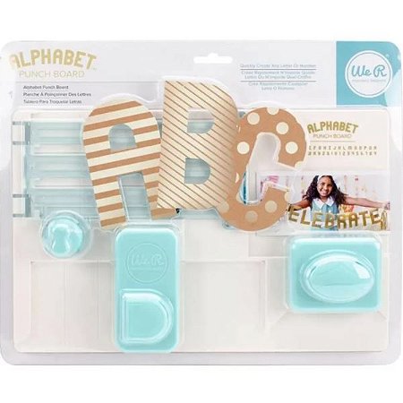 Mini Base Criativa Alfabeto Grande - Alphabet Punch Board - WeR