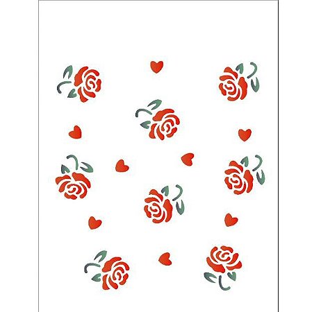 Stencil 15X20 Simples – Estamparia Rosas – OPA 1008