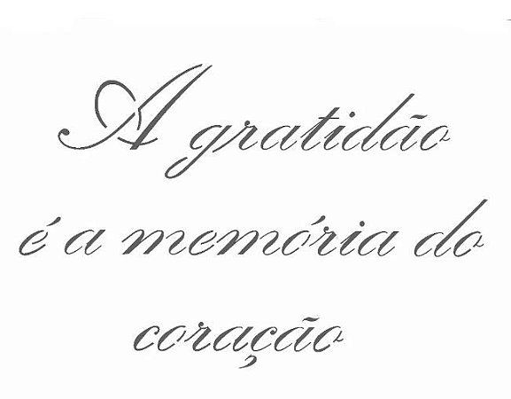 Stencil 15X20 Simples – Frases A Gratidão – OPA 2498