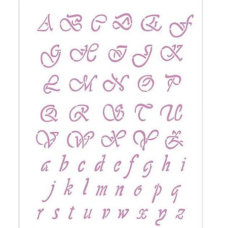 Stencil 20X25 Simples – Alfabeto OPA 1087