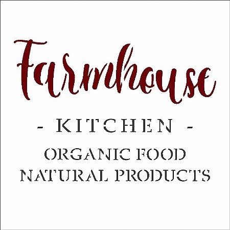 Stencil Para Pintura 10x10 – Farmhouse Kitchen – OPA2993