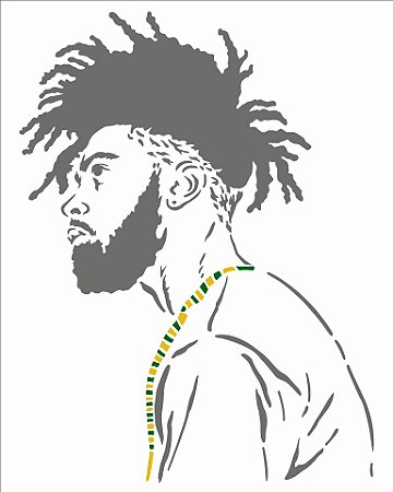 Stencil 20X25 Simples Afro Homem - Opa 2954 - 50%