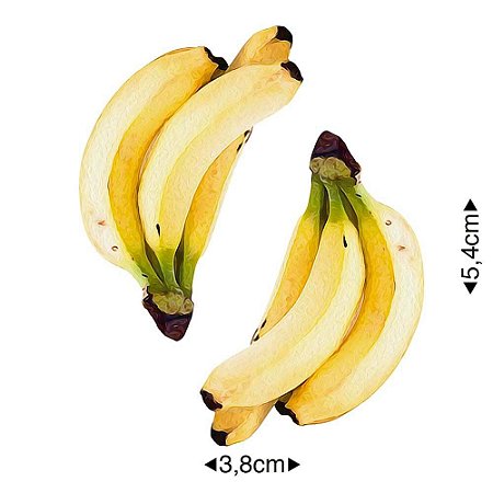 APM8-727 - Aplique Em Papel E MDF - Bananas