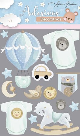 Kit Adesivos Baby Mix I - Menino - Scrap By Antonio