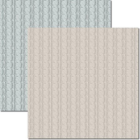 Papel Para Scrapbook Dupla Face 30,5x30,5 cm Arte Fácil - SC-505 - Textura - Lã