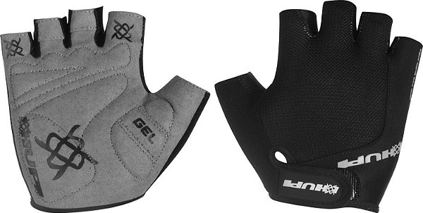 Luva Ciclismo Hupi Eco - Dedo Curto Preta