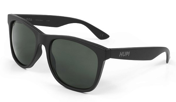 Óculos de Sol Hupi Luppa Preto Fosco - Lente Verde