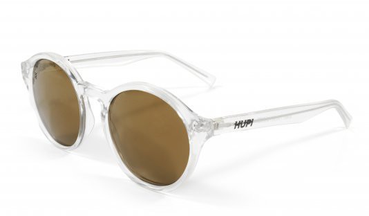 Óculos de Sol Hupi Kona Cristal Brilho - Lente Dourada