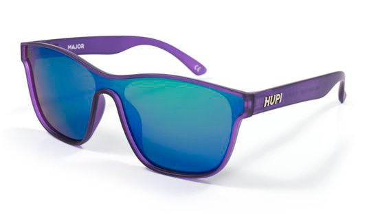 Óculos de Sol Hupi Major Roxo - Lente Verde Espelhado