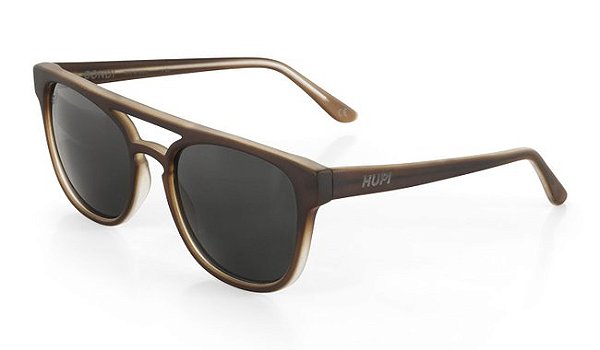 Óculos de Sol Hupi Bondi Marrom Fosco - Lente Preto